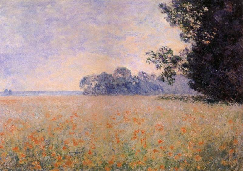 Claude Monet Oat and Poppy Field oil painting image